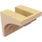 Ekena Millwork 6"W x 6"D x 6"H Wide Rockford Rough Cedar Woodgrain TimberThane Corbel, Primed Tan CORUR06X06X06ROCRCPR - alternate 3